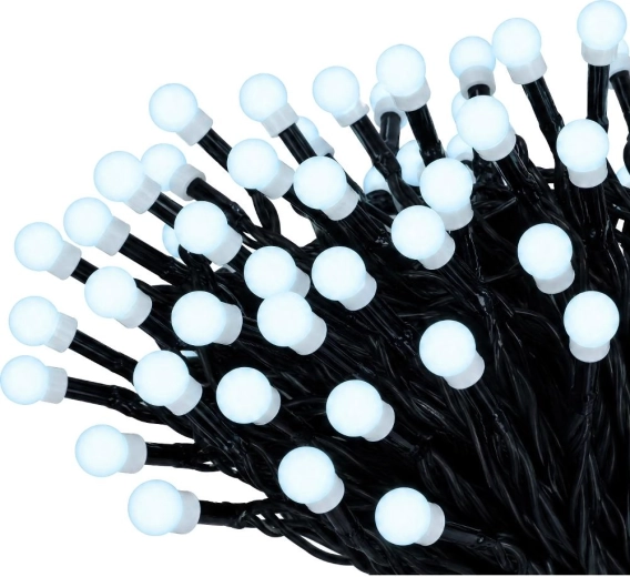 Vánoční LED řetěz RETLUX Cherry 200 LED, studená bílá, 20 m