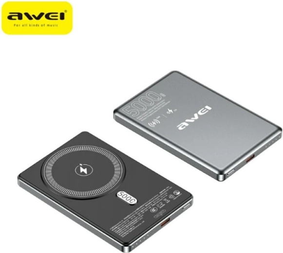 Awei PA-30 MagSafe powerbanka 5000 mAh šedá