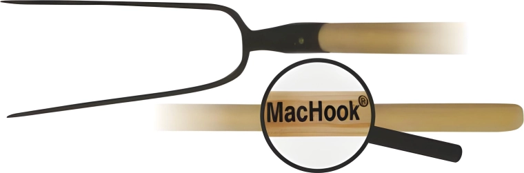 Vidle se dvěma hroty s dřevěnou násadou 130 cm