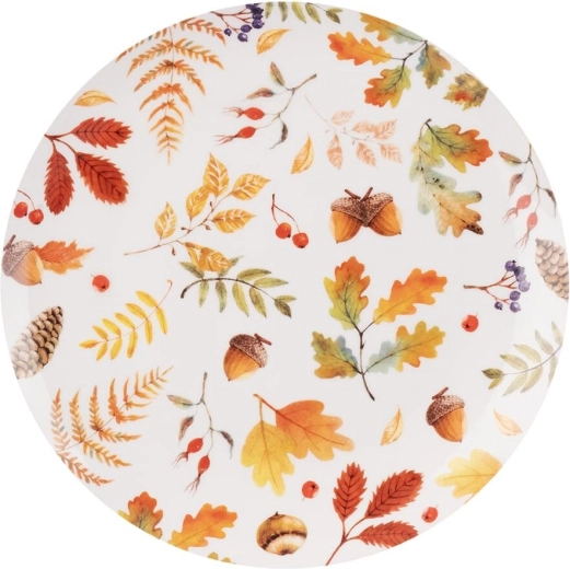 Dezertní porcelánový talíř podzim 21 cm