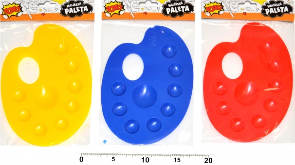 Malířská paleta z plastu