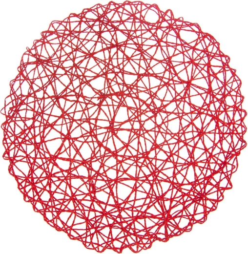 Červené papírové prostírání 35 cm