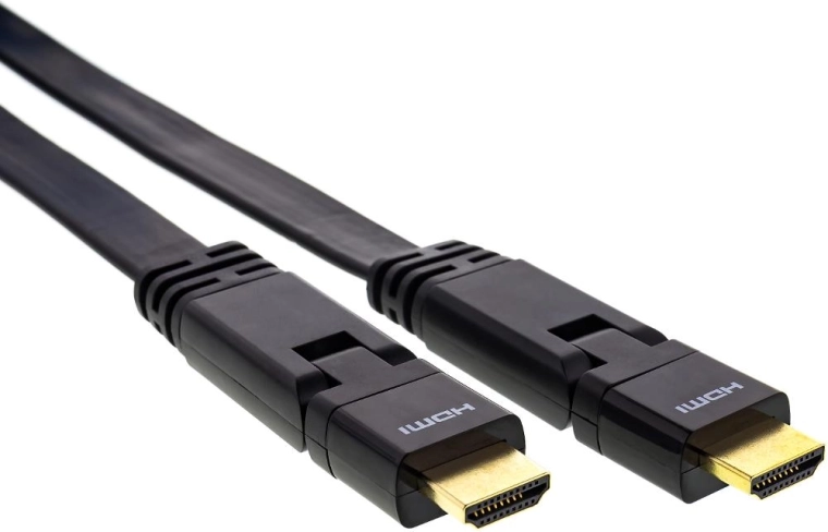 Sencor rotační plochý HDMI kabel 2.0 s Ethernetem 1,5 m
