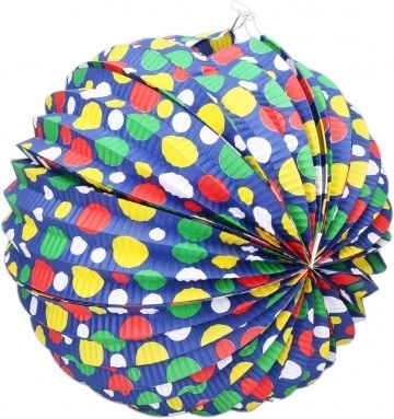 Papírový lampion koule 30 cm – mix vzorů