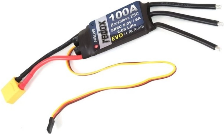100A výkon pro RC letadla a helikoptéry