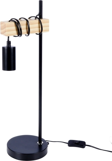 Industriální design s dřevěným prvkem