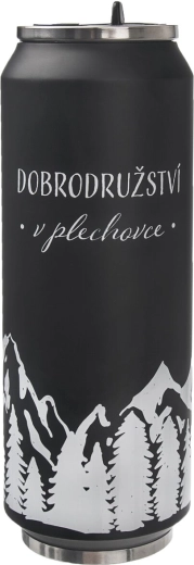 Nerezová termoska ve tvaru plechovky hory CZ 0,7 l