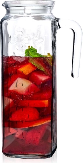 Skleněný džbán s víčkem 1,2 l