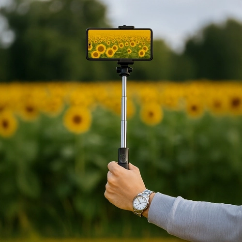 Otočný držák telefonu 360° a teleskopická konstrukce