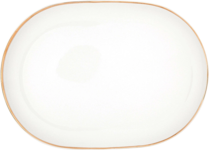 MariaPaula Moderna Gold servírovací půlmísa 33 cm