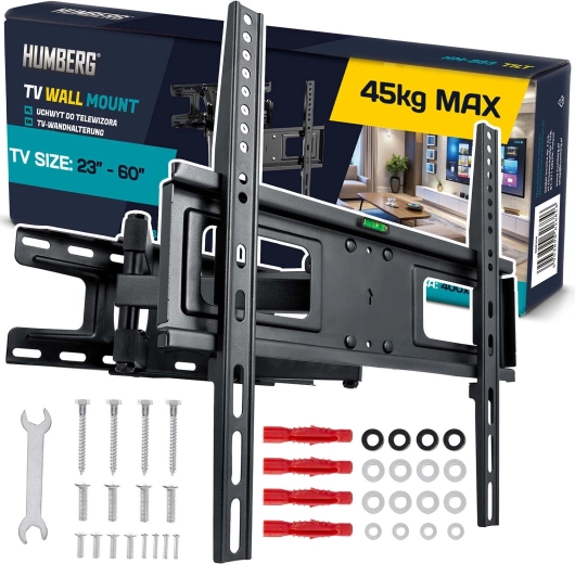 Nástěnný držák na TV 23–60" Humberg, nosnost 45 kg