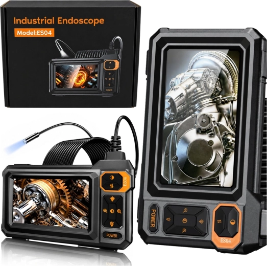 Inspekční endoskopická kamera s LCD 4,3" a 8 LED (IP67)