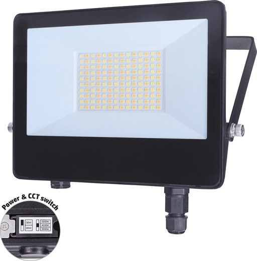Solight LED reflektor TOP 50 W s přepínačem výkonu a 3CCT, IP65