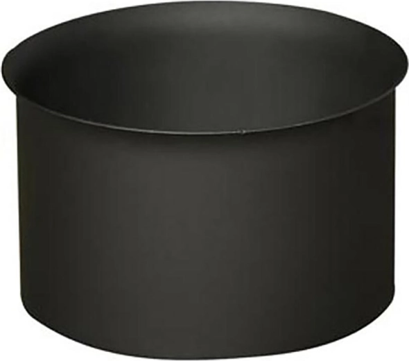 Kouřová zděř 145 mm, ocel 1,5 mm, černá