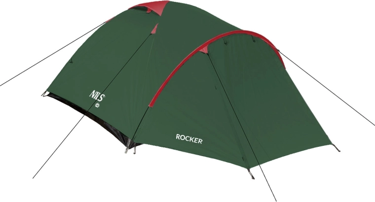 Turistický stan NILS Camp Rocker zelený pro 3 osoby