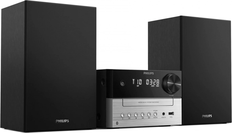 Silný stereo zvuk 20 W s bass‑reflexem