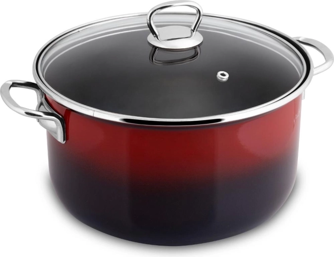 Lamart smaltovaný kastrol s poklicí 24 cm