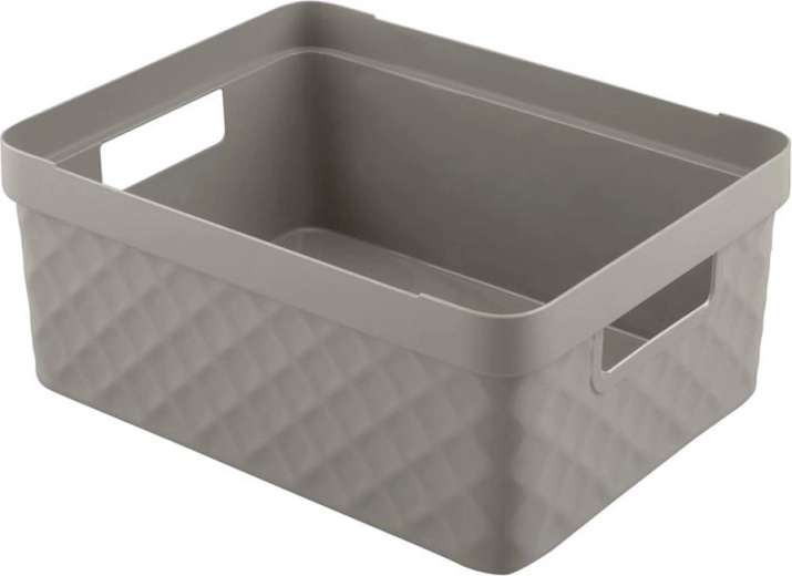 Plastový úložný košík HEIDRUN Diamond 36 × 27 × 14 cm, mix barev - 1 kus