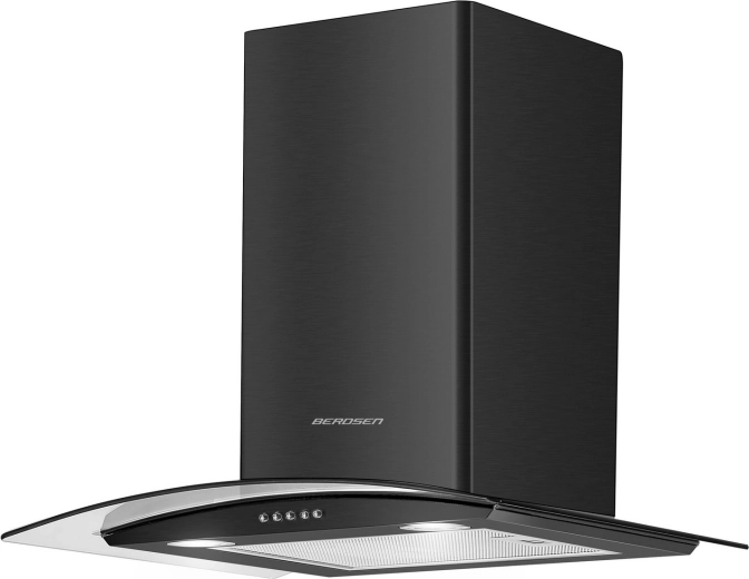 Elegantní skleněný design a nerez v černém provedení