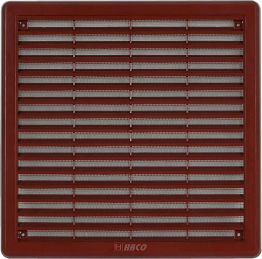 Větrací mřížka se síťovinou 250 × 250 mm – Hnědá