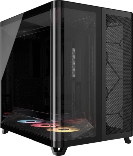Počítačová skříň mid‑tower AIR 5400 RS‑R ARGB, černá