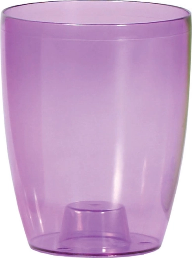 Květináč na orchidej Coubi Orchid 13 cm transparentní fialový