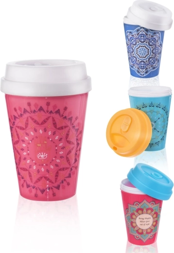 Termo pohár Mandala 0,3 l – mix barev