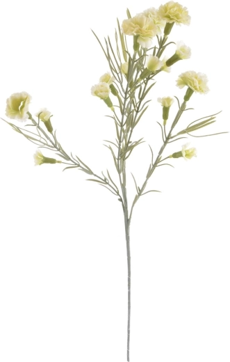 Umělý karafiát bílý 63 cm