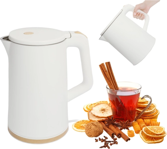 Cestovní rychlovarná konvice 1,7 l 1500 W bílá
