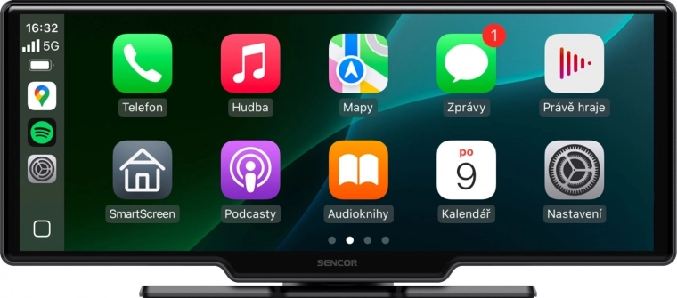 Bezdrátový 10,26" displej do auta s Apple CarPlay a Android Auto se zadní kamerou