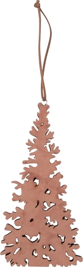 Dřevěná závěsná ozdoba stromeček 20 × 10,5 cm