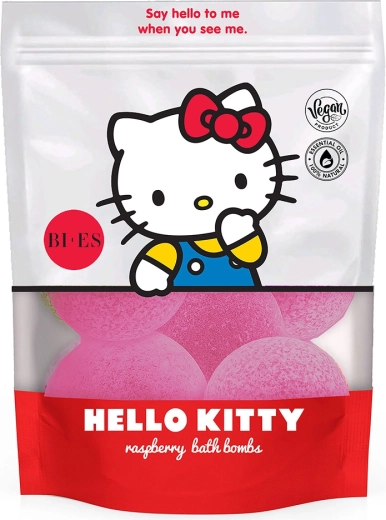 Hello Kitty šumivé bomby do koupele malinové 6×55 g