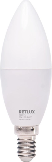 LED žárovka Retlux svíčka E14 3 W teplá bílá