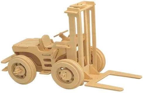 Dřevěné 3D puzzle Vysokozdvižný vozík