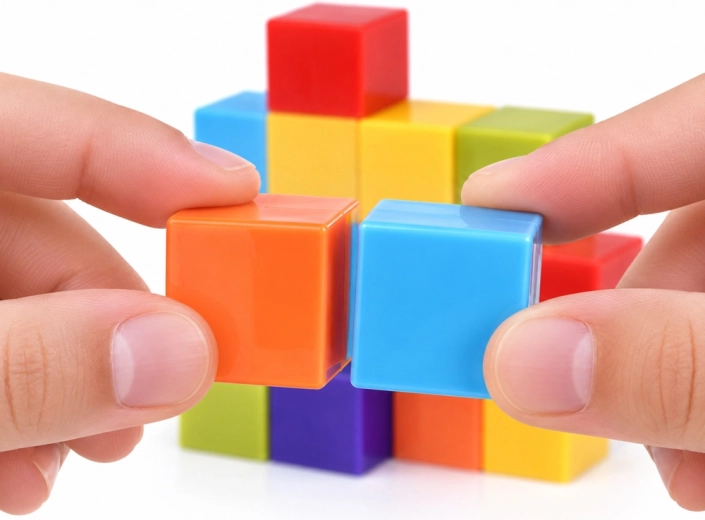 Magnetické spojování pro rychlé 3D stavění