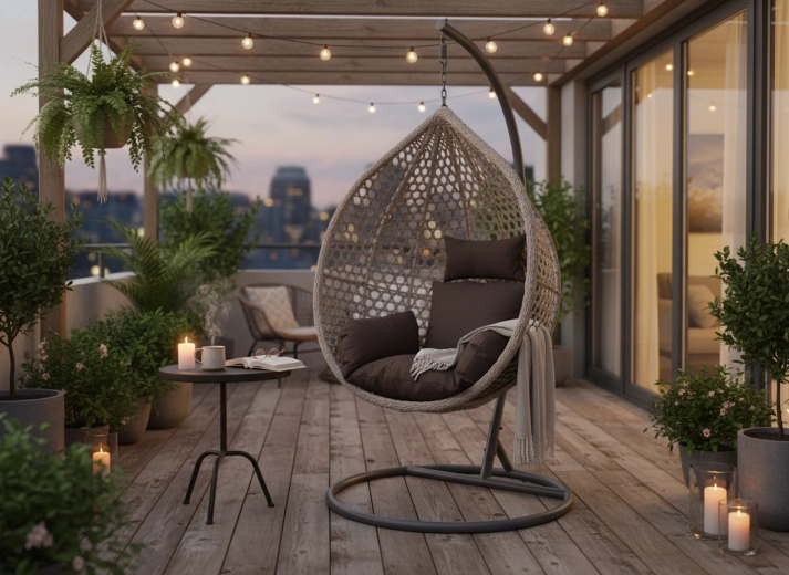 Stabilní kovový stojan pro jemné houpání