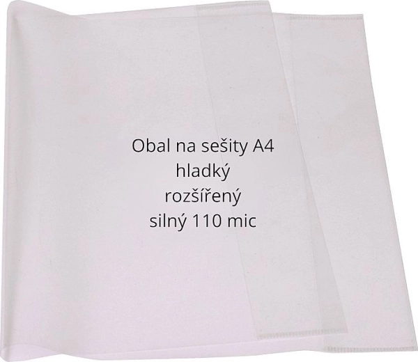 Obaly na sešity A4 rozšířené 110 mikronů, sada 10 ks CONCORDE