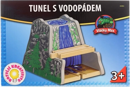 Maxim dřevěný tunel s vodopádem