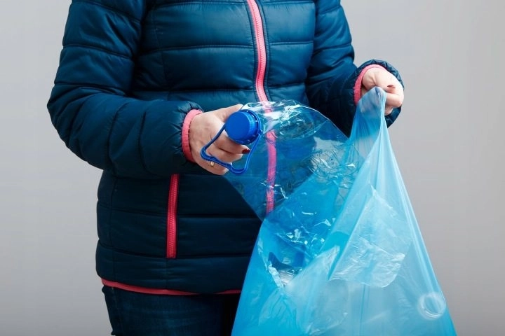 Modré zatahovací pytle na odpad 35 l, 150 ks - 1 kus
