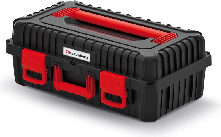 Kufr na nářadí s pěnovou vycpávkou Heavy, 585 × 360 × 217 mm, černý