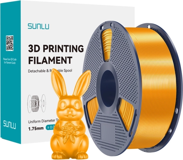 Filament Sunlu PLA+ silk mosazný