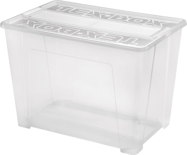 Plastový úložný box s víkem HEIDRUN TexBox 70 l