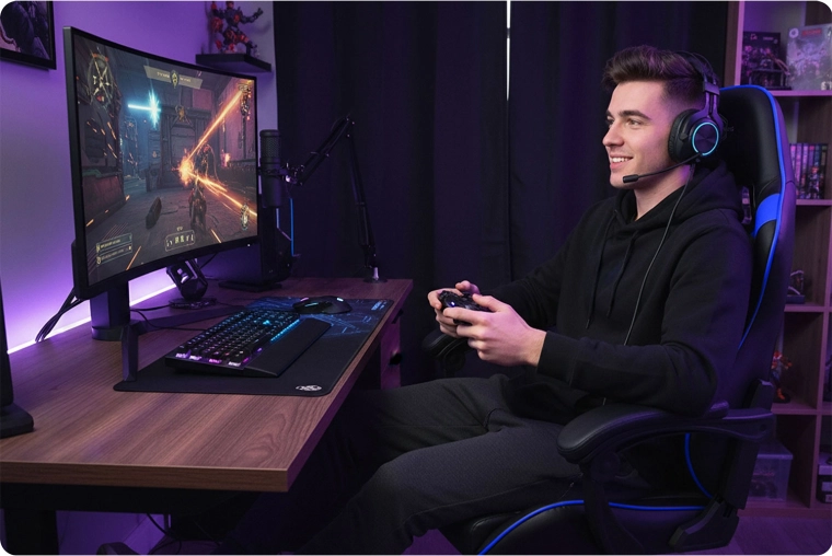 Houpání SoftSwing™ a pohodlí pro dlouhé hraní