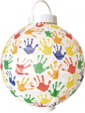 Papírový lampion 20 cm na baterie