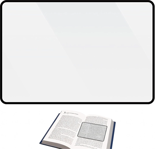 Široká plocha pro snadné čtení