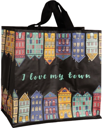 Taška Moje město 24 l (35 × 35 × 20 cm) - mix barev - 1 kus
