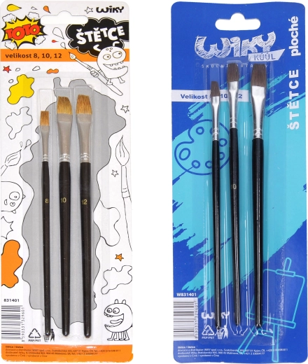 Sada plochých štětců 3 ks