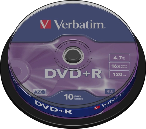 Verbatim DVD+R Matt Silver 4,7 GB 16x - 10 ks