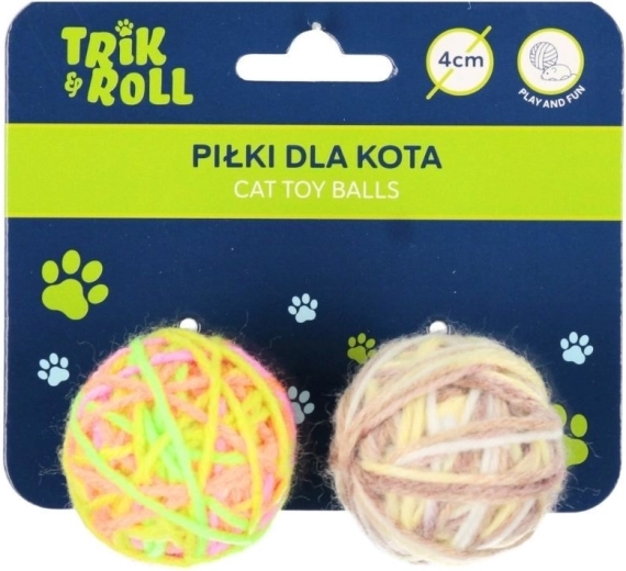 Sada míčků pro kočku 2 ks (6 cm)
