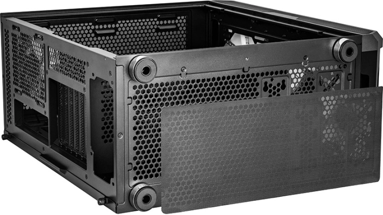 Přední mesh panel pro maximální airflow